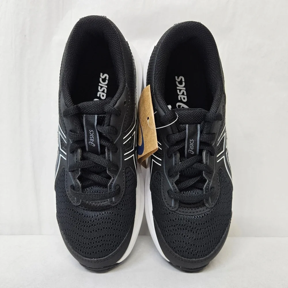 Asics Contend 9 GS Running Shoes 1014A337-002 Black White Kids Size 1.5